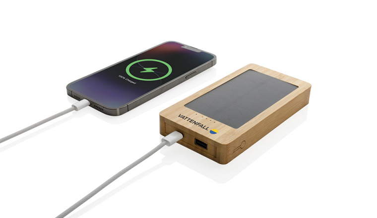 Powerbank med Vattenfall-logga