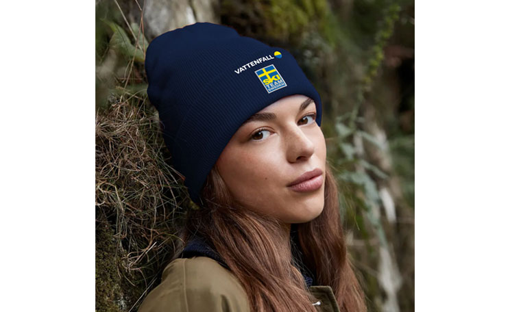 Mörkblå Ski Team Sweden-mössa