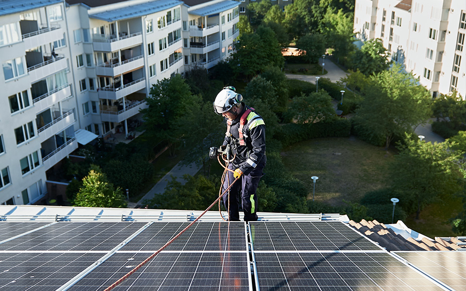 Installation av solceller