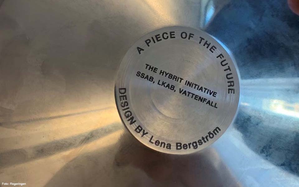 Ljusstake av fossilfritt stål