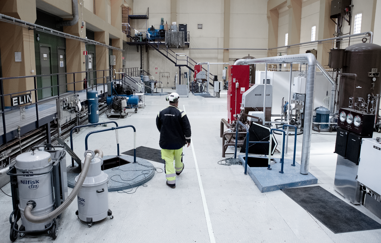 Underhåll av  vattenkraftsanläggning