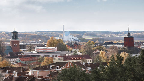 Panoramavy över Nyköping