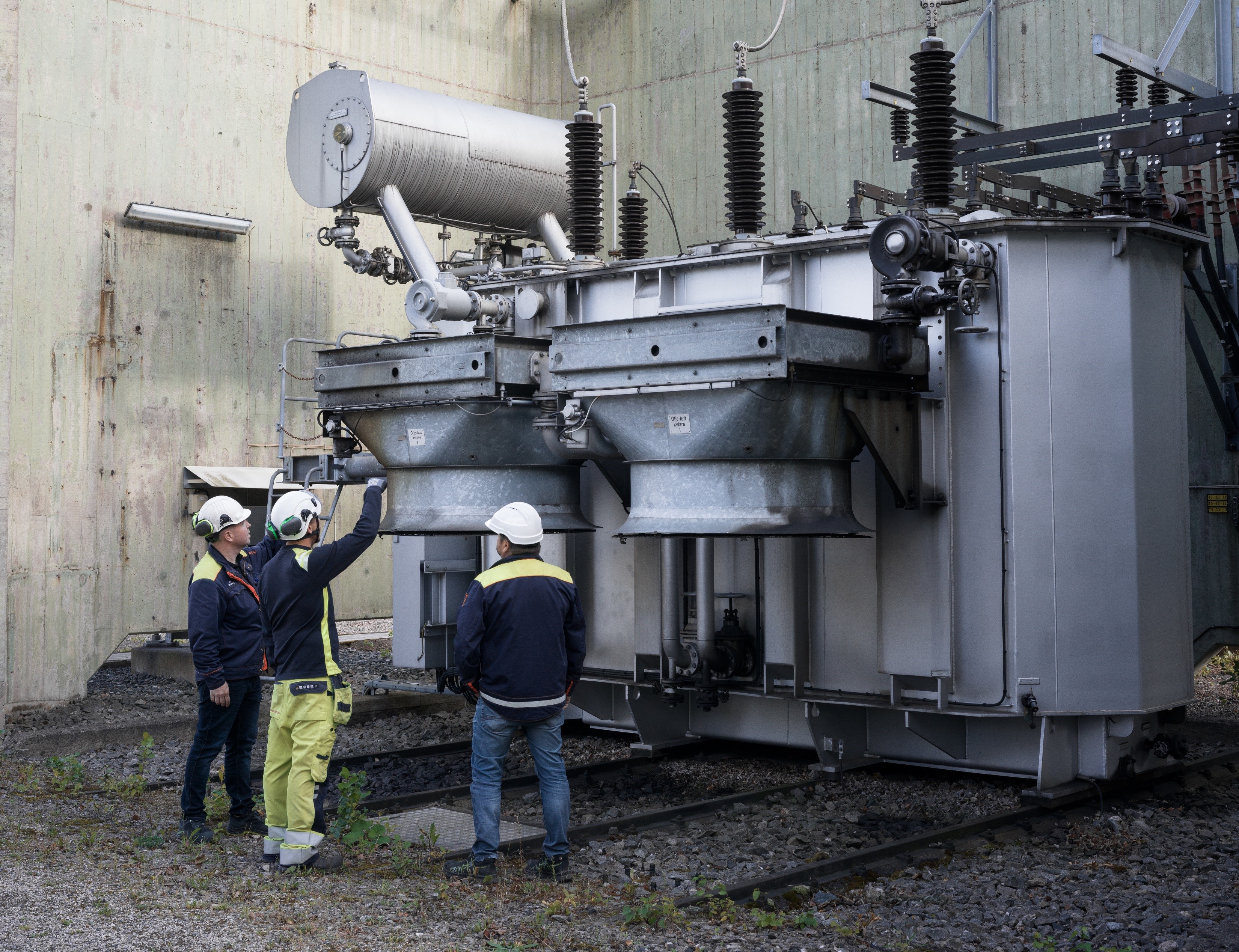 Erik Wallberg, Ilkka Kiiski och Andreas Karlsson på plats hos Ovako Hofors