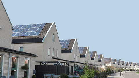 Solceller på hustaken