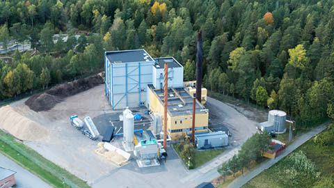 Bild på fjärrvärmeanläggning