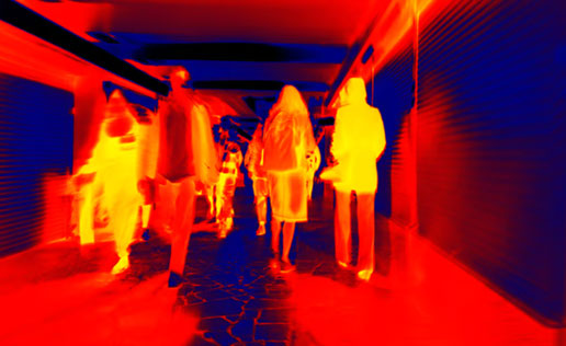 Thermal  group of people