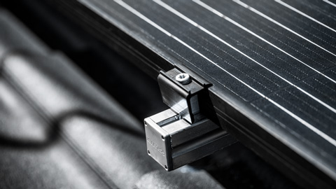 Närbild på solpanel